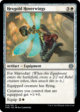 Hexgold Hoverwings - Phyrexia: All Will Be One - U - 14