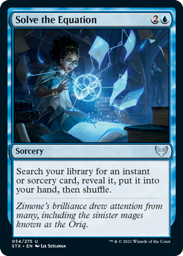 Solve the Equation - Strixhaven: School of Mages - U - 54