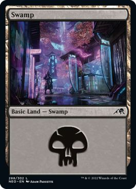 Swamp (288) - Kamigawa: Neon Dynasty - L - 288