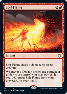 Spit Flame - Commander: Adventures in the Forgotten Realms - R - 142