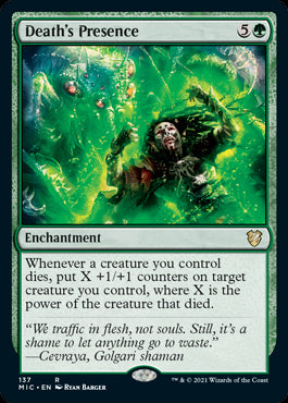 Death's Presence - Commander: Innistrad: Midnight Hunt - R - 137
