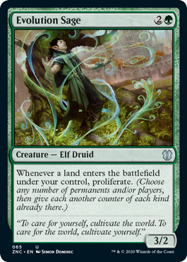 Evolution Sage - Commander: Zendikar Rising - U - 65
