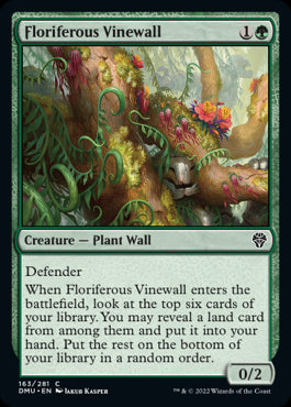 Floriferous Vinewall - Dominaria United - C - 163