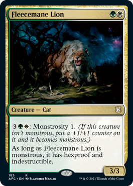 Fleecemane Lion - Commander: Adventures in the Forgotten Realms - R - 185