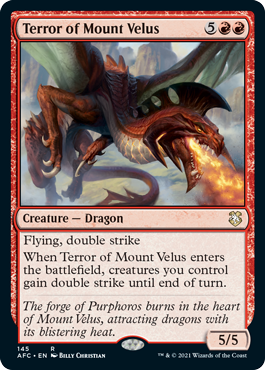 Terror of Mount Velus - Commander: Adventures in the Forgotten Realms - R - 145