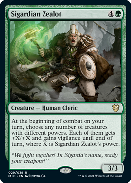 Sigardian Zealot - Commander: Innistrad: Midnight Hunt - R - 29