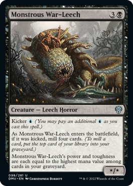 Monstrous War-Leech - Dominaria United - U - 98