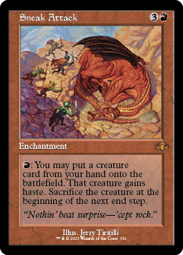 Sneak Attack (Retro Frame) - Dominaria Remastered - M - 331