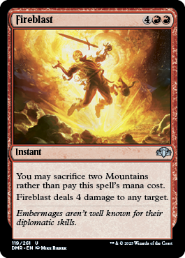 Fireblast - Dominaria Remastered - U - 119