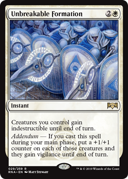 Unbreakable Formation - Ravnica Allegiance - R - 29