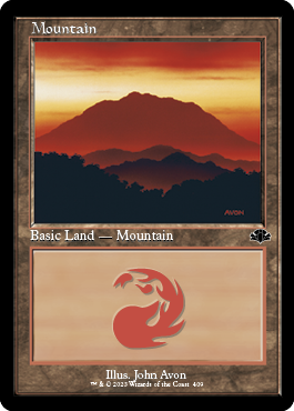 Mountain (409) (Retro Frame) - Dominaria Remastered - L - 409