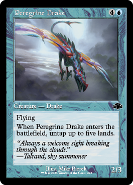 Peregrine Drake (Retro Frame) - Dominaria Remastered - C - 292
