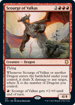 Scourge of Valkas - Commander: Adventures in the Forgotten Realms - M - 137