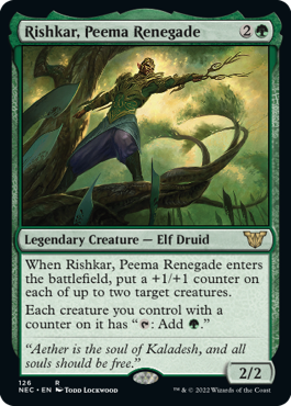 Rishkar, Peema Renegade - Commander: Kamigawa: Neon Dynasty - R - 126