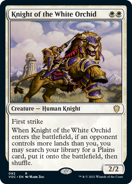 Knight of the White Orchid - Commander: Innistrad: Crimson Vow - R - 92