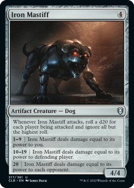 Iron Mastiff - Commander Legends: Battle for Baldur's Gate - U - 317