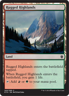 Rugged Highlands - Khans of Tarkir - C - 240