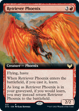 Retriever Phoenix (Extended Art) - Strixhaven: School of Mages - R - 313