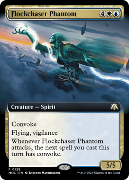 Flockchaser Phantom (Extended Art) - Commander: March of the Machine - R - 128