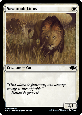 Savannah Lions - Dominaria Remastered - C - 24