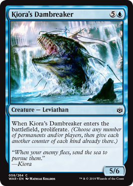 Kiora's Dambreaker - War of the Spark - C - 58