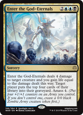 Enter the God-Eternals - War of the Spark - R - 196