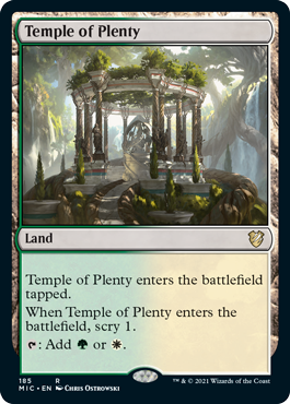 Temple of Plenty - Commander: Innistrad: Midnight Hunt - R - 185