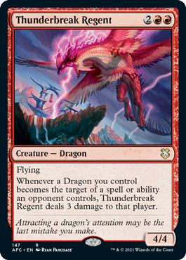 Thunderbreak Regent - Commander: Adventures in the Forgotten Realms - R - 147