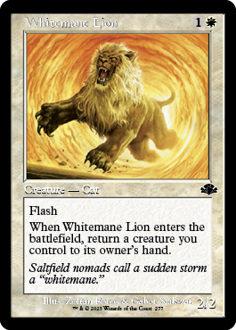 Whitemane Lion (Retro Frame) - Dominaria Remastered - C - 277