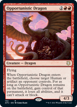 Opportunistic Dragon - Commander: Adventures in the Forgotten Realms - R - 134