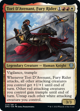 Tori D'Avenant, Fury Rider - Dominaria United - U - 223