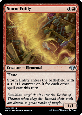 Storm Entity - Dominaria Remastered - U - 142