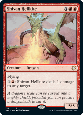 Shivan Hellkite - Commander: Adventures in the Forgotten Realms - R - 139
