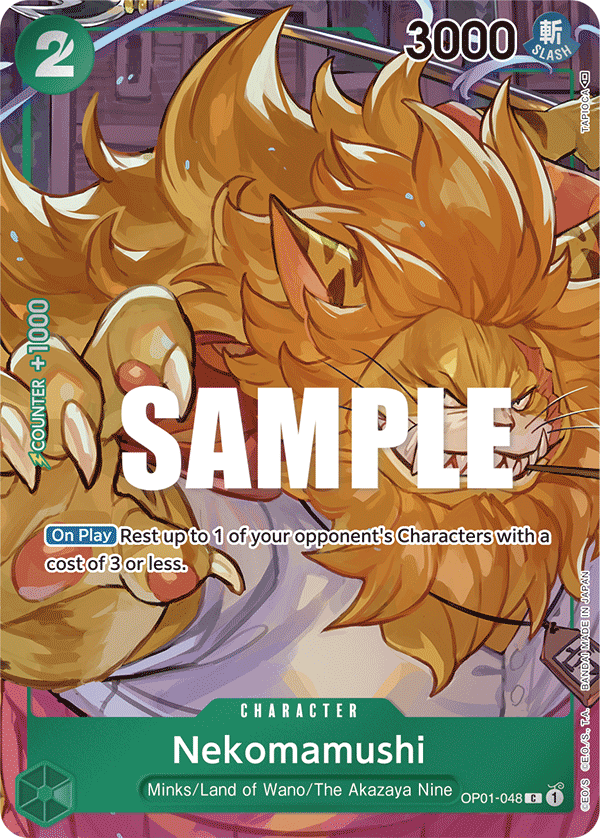 Nekomamushi (Box Topper) - Romance Dawn - C - OP01-048