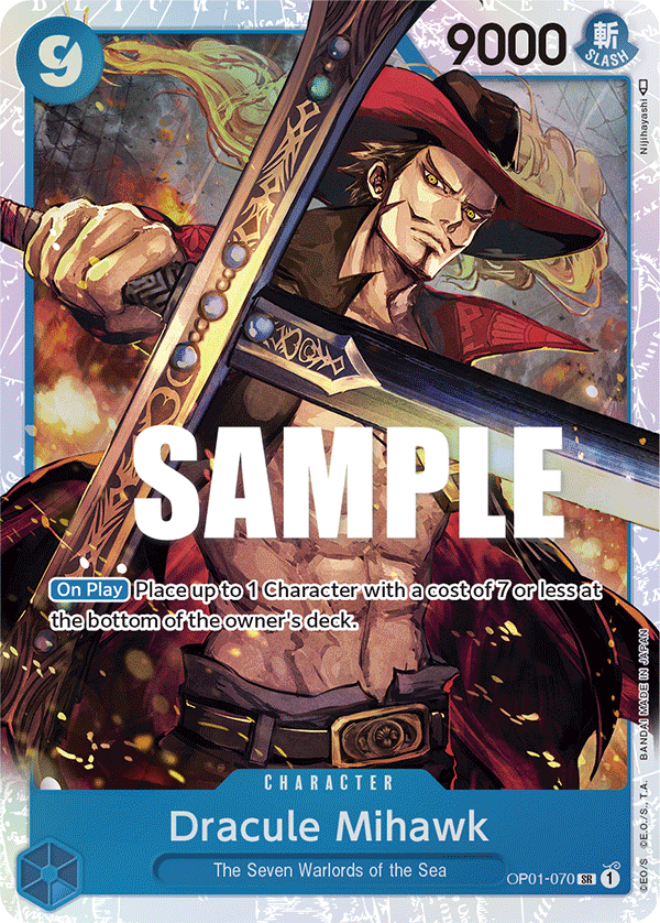 Dracule Mihawk - Romance Dawn - SR - OP01-070