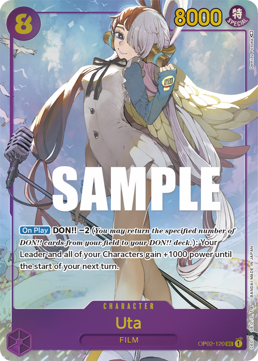 Uta (Alternate Art) - Paramount War - SEC - OP02-120