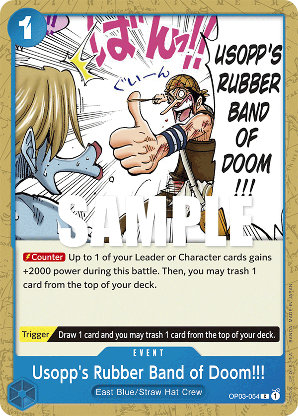 Usopp's Rubber Band of Doom!!! - Pillars of Strength - C - OP03-054