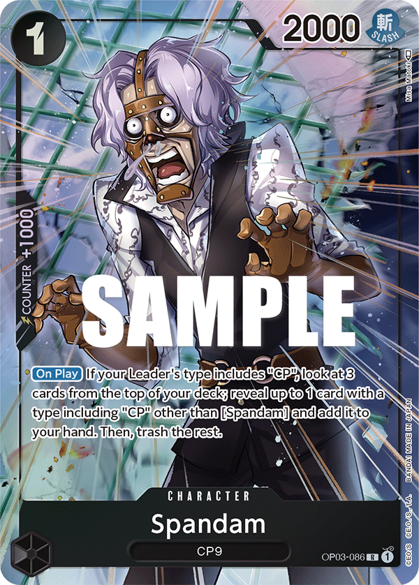 Spandam (Alternate Art) - Pillars of Strength - R - OP03-086