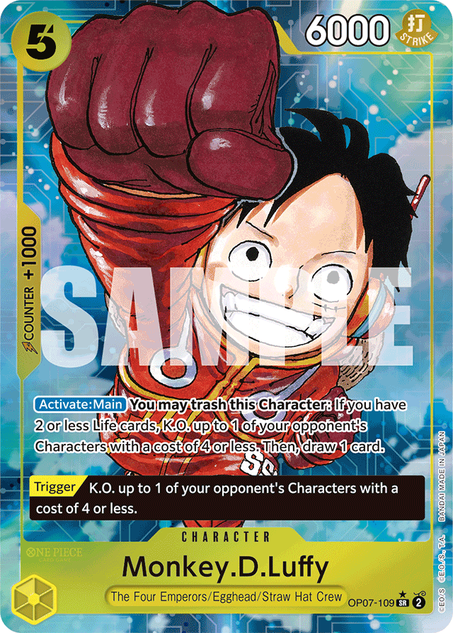 Monkey.D.Luffy (109) (Parallel) - 500 Years in the Future - SR - OP07-109