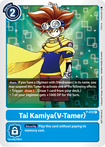 Tai Kamiya (V-Tamer) - P-012 - Digimon Promotion Cards - Promo - P-012 P