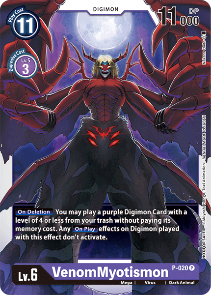 VenomMyotismon - P-020 - Digimon Promotion Cards - Promo - P-020 P