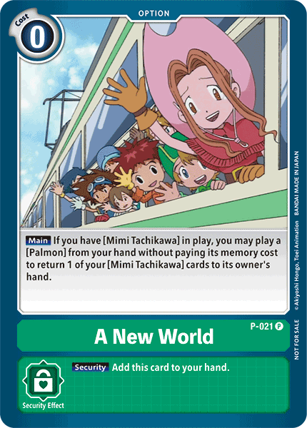 A New World (Special Release Memorial Pack) - Digimon Promotion Cards - Promo - P-021 P