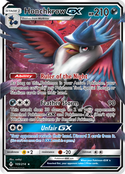 Honchkrow GX - SM - Unbroken Bonds - Ultra Rare - 109