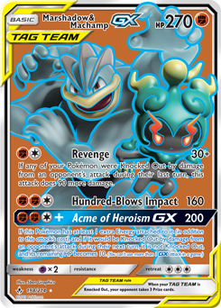 Marshadow & Machamp GX (198) (Full Art) - SM - Unbroken Bonds - Ultra Rare - 198/214