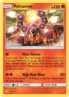 Volcanion - SM - Unbroken Bonds - Holo Rare - 25