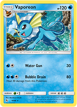 Vaporeon - Hidden Fates - Holo Rare - 18/68