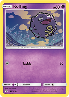 Koffing - Hidden Fates - Common - 28/68