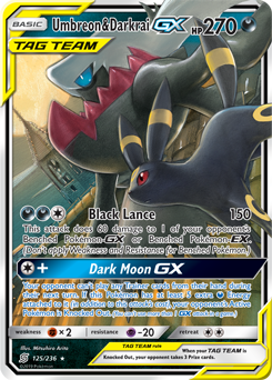 Umbreon & Darkrai GX - SM - Unified Minds - Ultra Rare - 125/236