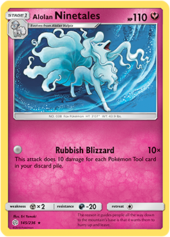 Alolan Ninetales - SM - Cosmic Eclipse - Holo Rare - 145/236