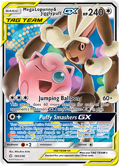 Mega Lopunny & Jigglypuff GX - SM - Cosmic Eclipse - Ultra Rare - 165/236